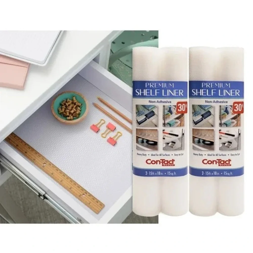 Con-Tact Brand Premium Shelf and Drawer Liner, Ideal for All Surfaces - 4 Pack